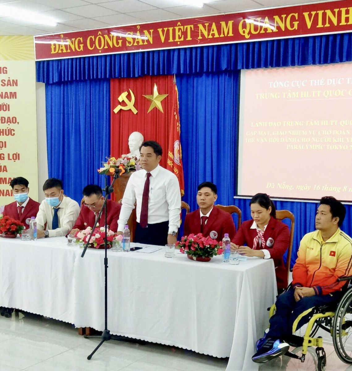 trung tam hltt quoc gia da nang tham du buoi gap mat giao luu truc tuyen cua doan the thao paralympic truoc khi len duong tham du dai hoi the thao paralympic tai tokyo nhat ban